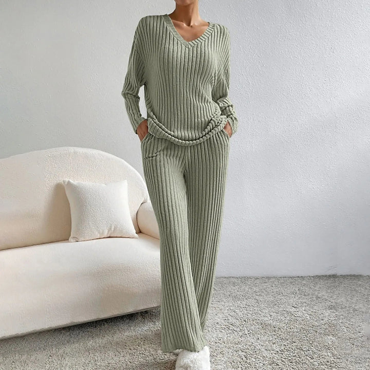 Nora | Elegante e confortevole completo in maglia a due pezzi