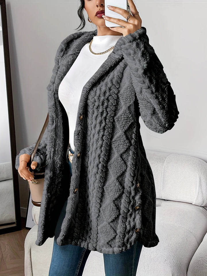 Adriana | Hooded Cardigan Women Plush Cozy Relaxed Fit 4