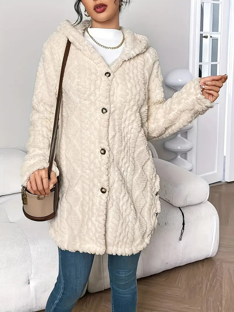 Adriana | Hooded Cardigan Women Plush Cozy Relaxed Fit 8