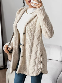 Ines | Cozy And Plush Hooded Cardigan