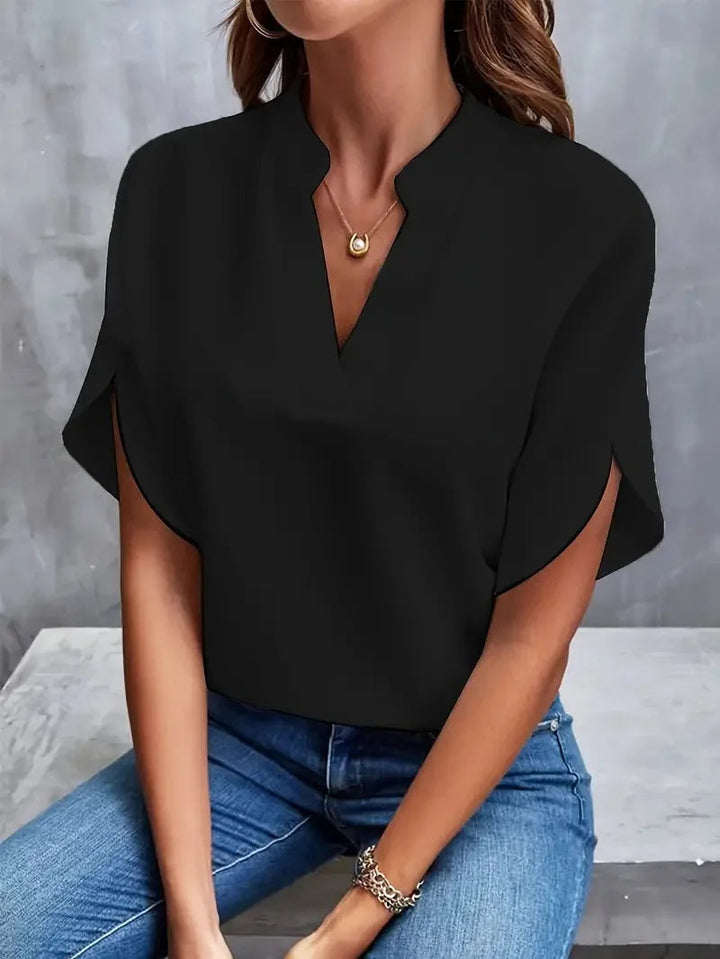 Alica | Comfortable & Versatile V-neck Blouse 3