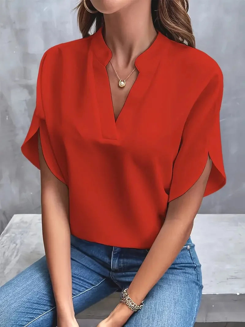 Alica | Comfortable & Versatile V-neck Blouse 5