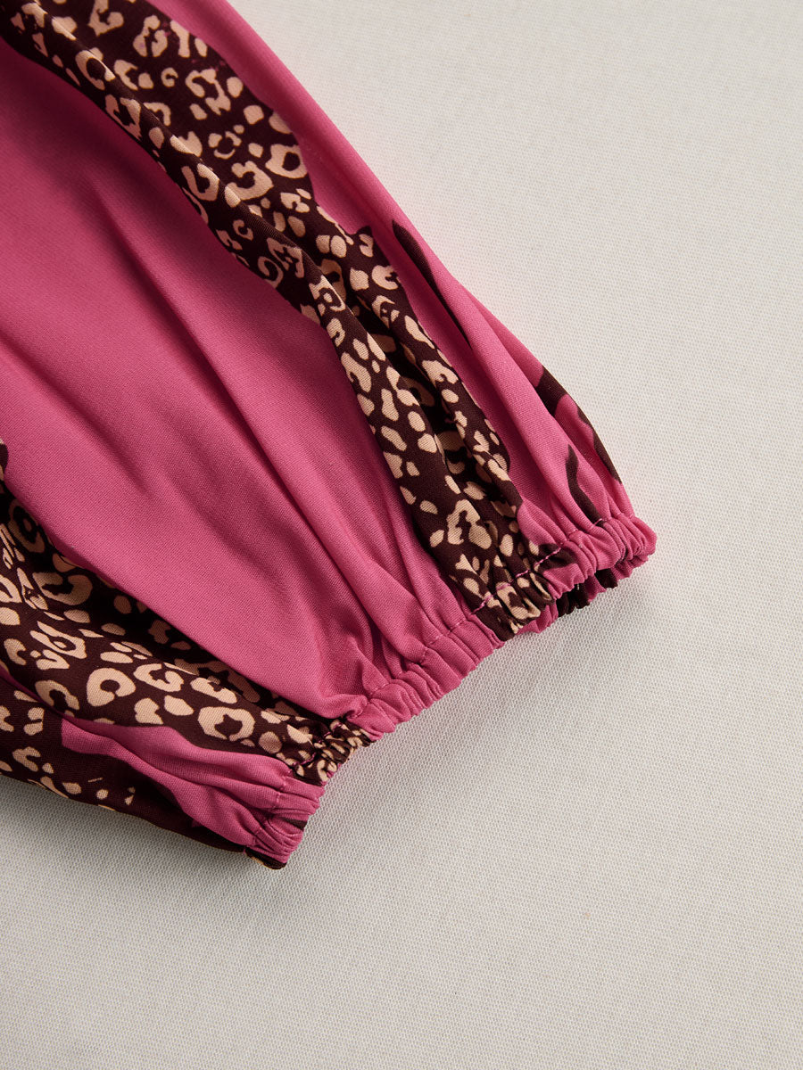 Allegra | Bold, Stylish & Comfortable Women's Jumpsuit - Leopard Print Wide Leg Design 7