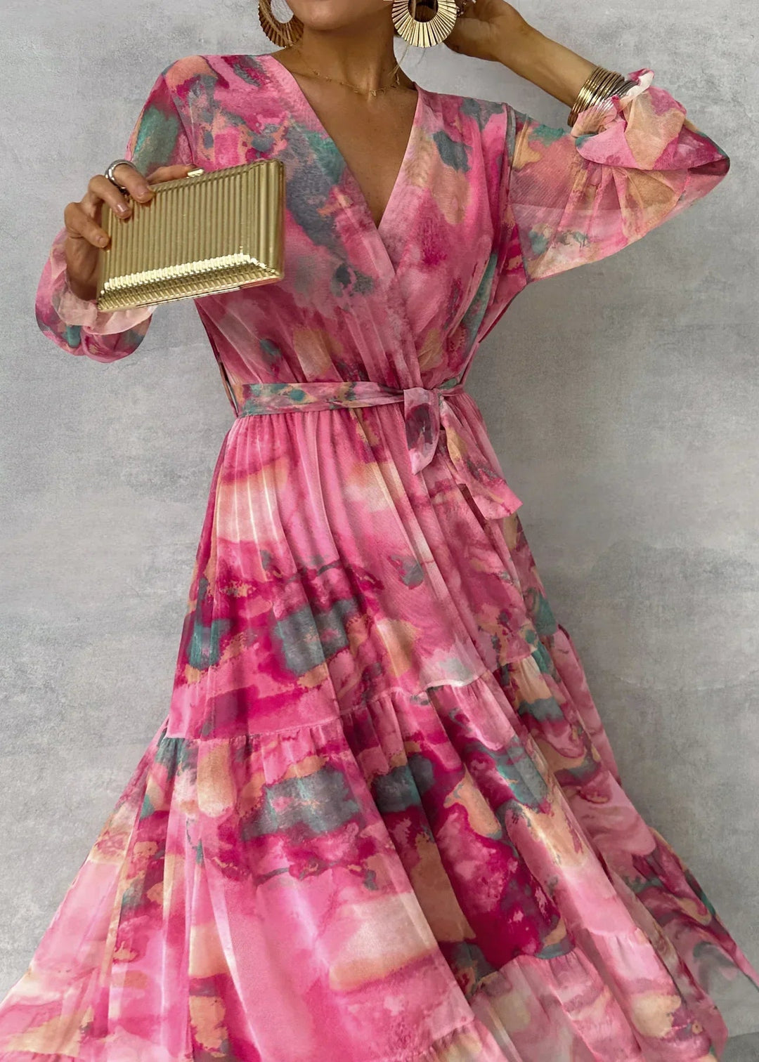 Alveria | Women's Floral Wrap Dress 4