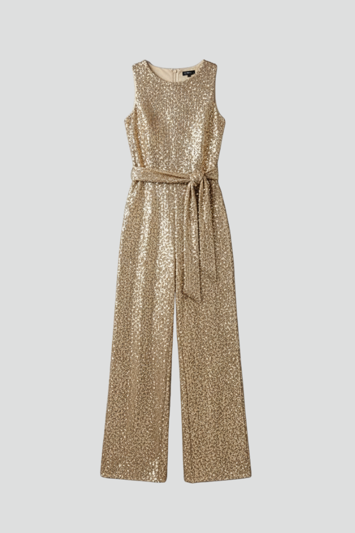 Amara | Elegant Sequin Women's Jumpsuit – Flattering Wide Leg Design for Special Occasions 1