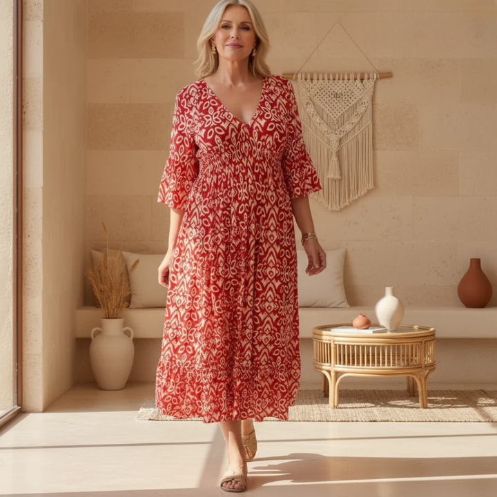 Amara | Flared Silhouette & V-neck Dresses Summer 1