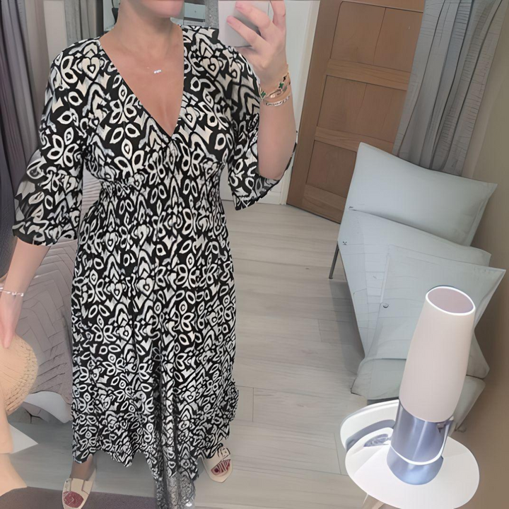 Amara | Flared Silhouette & V-neck Dresses Summer 3