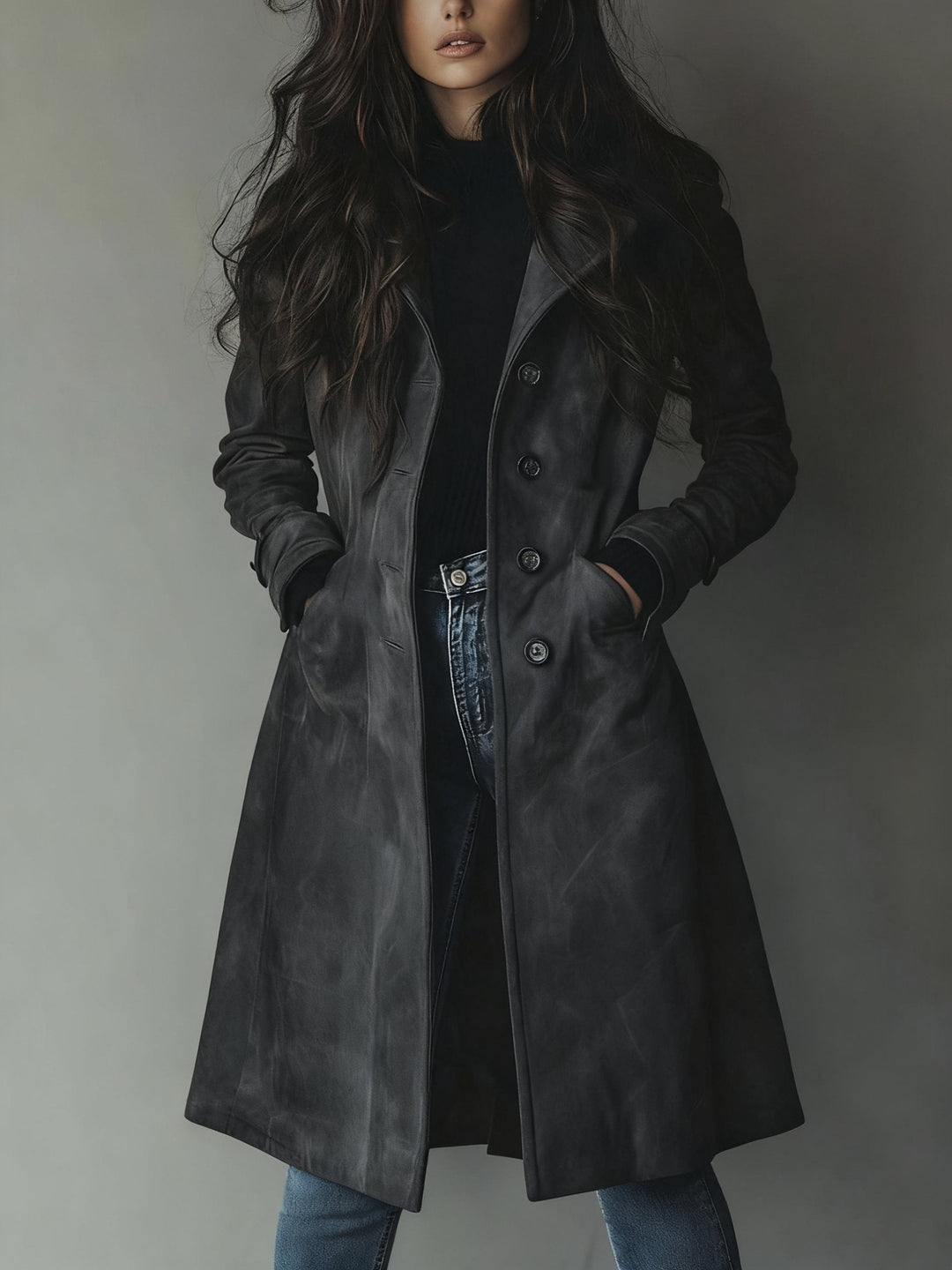 Amelia | Elegant Double-Breasted Women's Trench Coat – Versatile & Classic Outerwear 6