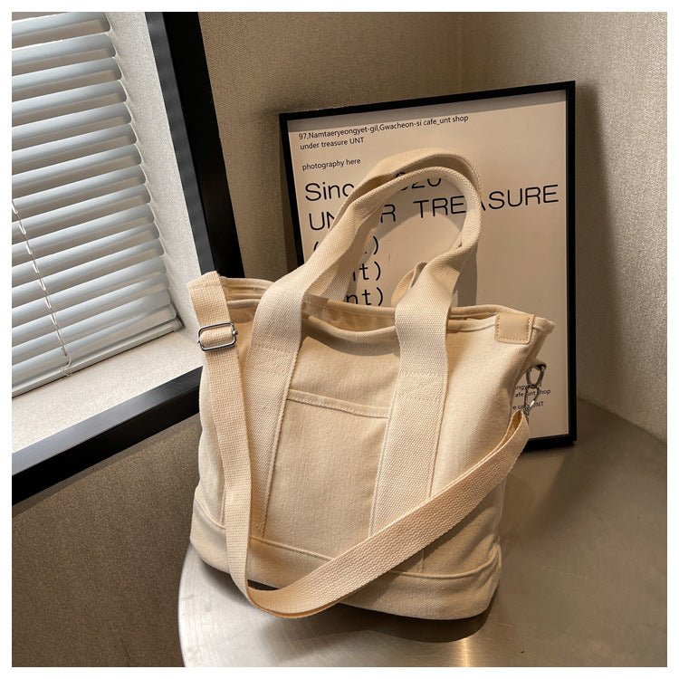 Amelia | Women's Multifunction Crossbody Canvas Tote Bag Adjustable Strap 1