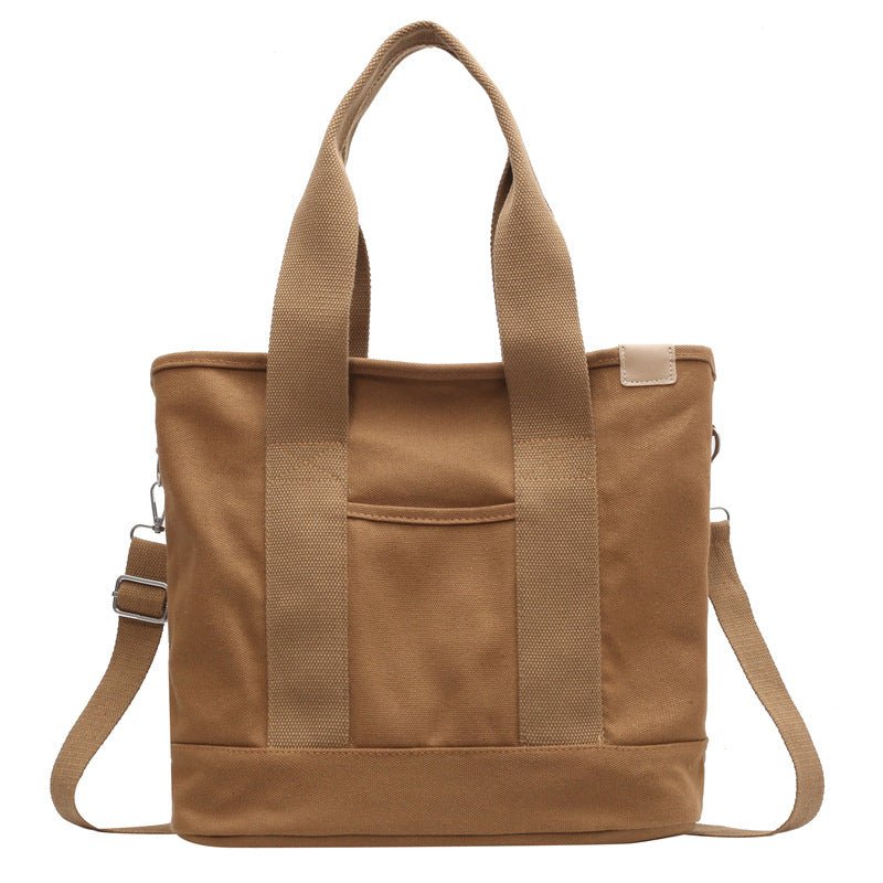 Amelia | Women's Multifunction Crossbody Canvas Tote Bag Adjustable Strap 8
