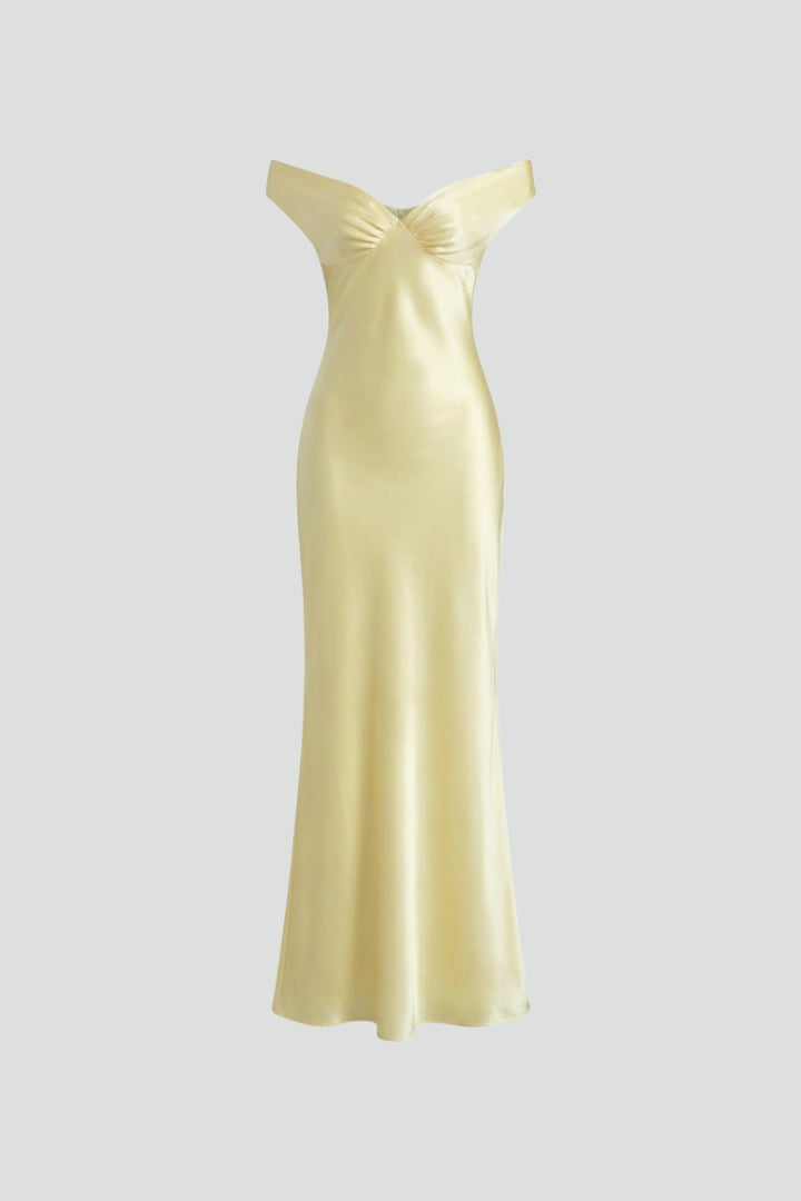 Anastacia | Elegant Off Shoulder Fitted Maxi Dress – Women’s Dress for Formal & Cocktail Occasions 1