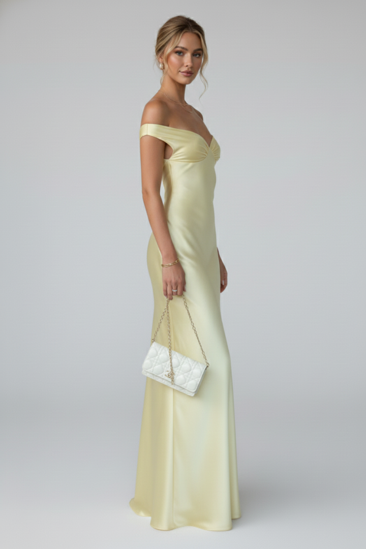 Anastacia | Elegant Off Shoulder Fitted Maxi Dress – Women’s Dress for Formal & Cocktail Occasions 2