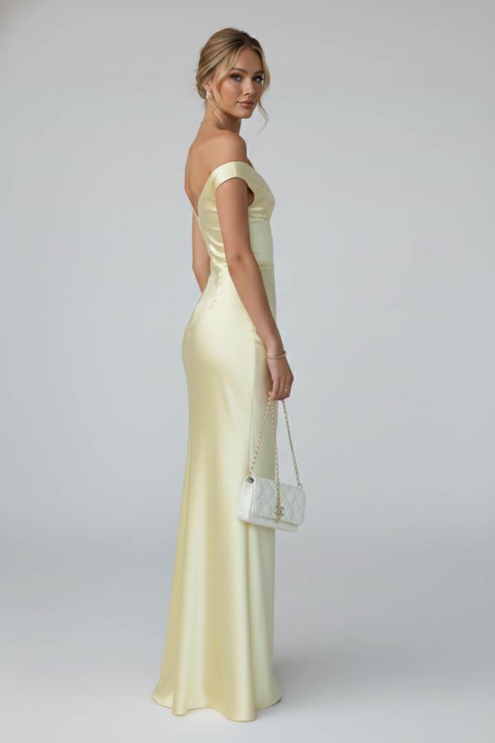 Anastacia | Elegant Off Shoulder Fitted Maxi Dress – Women’s Dress for Formal & Cocktail Occasions 4