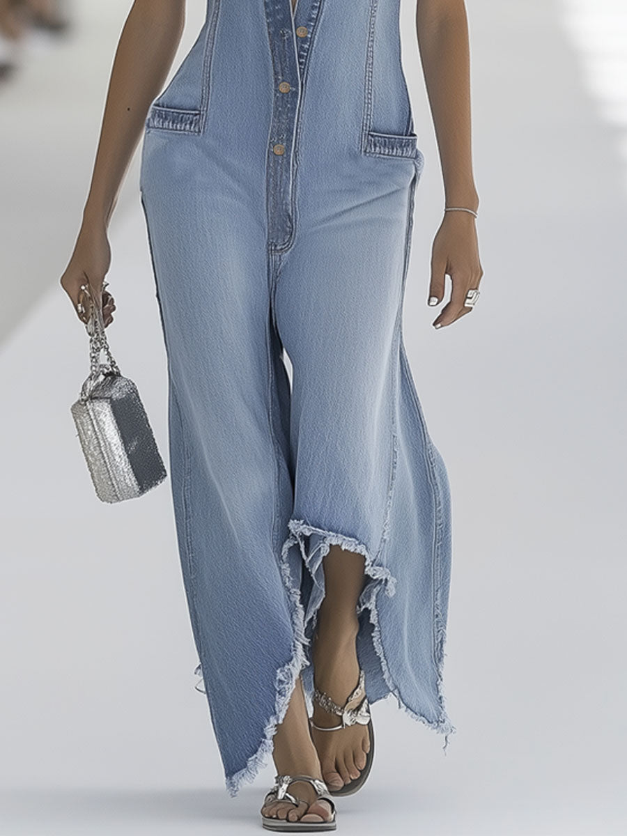 Andromeda | Effortless, Vintage-Inspired Women's Jumpsuit – Sleeveless & Wide Leg 6
