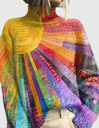 Hannah | Maglione lavorato a maglia colorato e confortevole