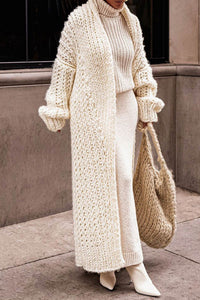 Amelia | Chunky Knit Longline Maxi Cardigan