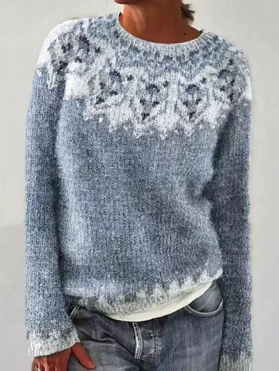 Aria | Women's Retro Striped Relaxed-Fit Knit Sweater 6