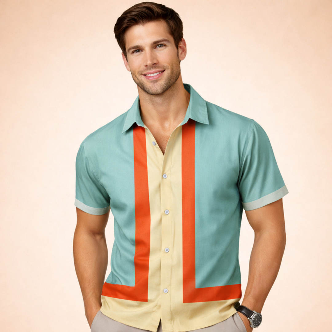 Arthur | Stylish and Multicolored Retro Shirt 4