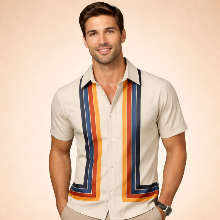 Arthur | Stylish and Multicolored Retro Shirt 6