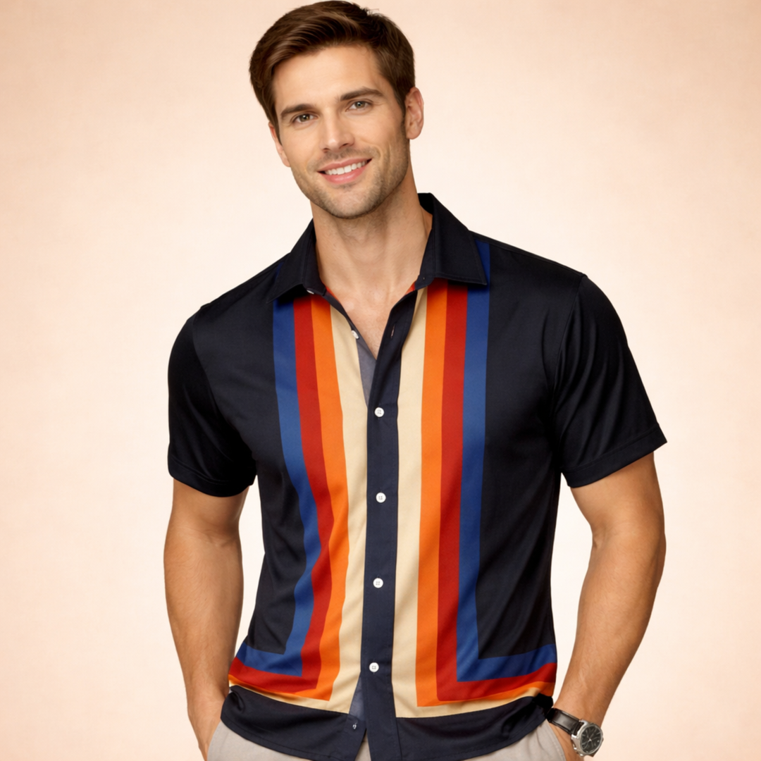 Arthur | Stylish and Multicolored Retro Shirt 7