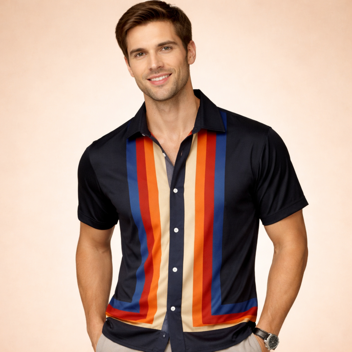 Arthur | Stylish and Multicolored Retro Shirt 7
