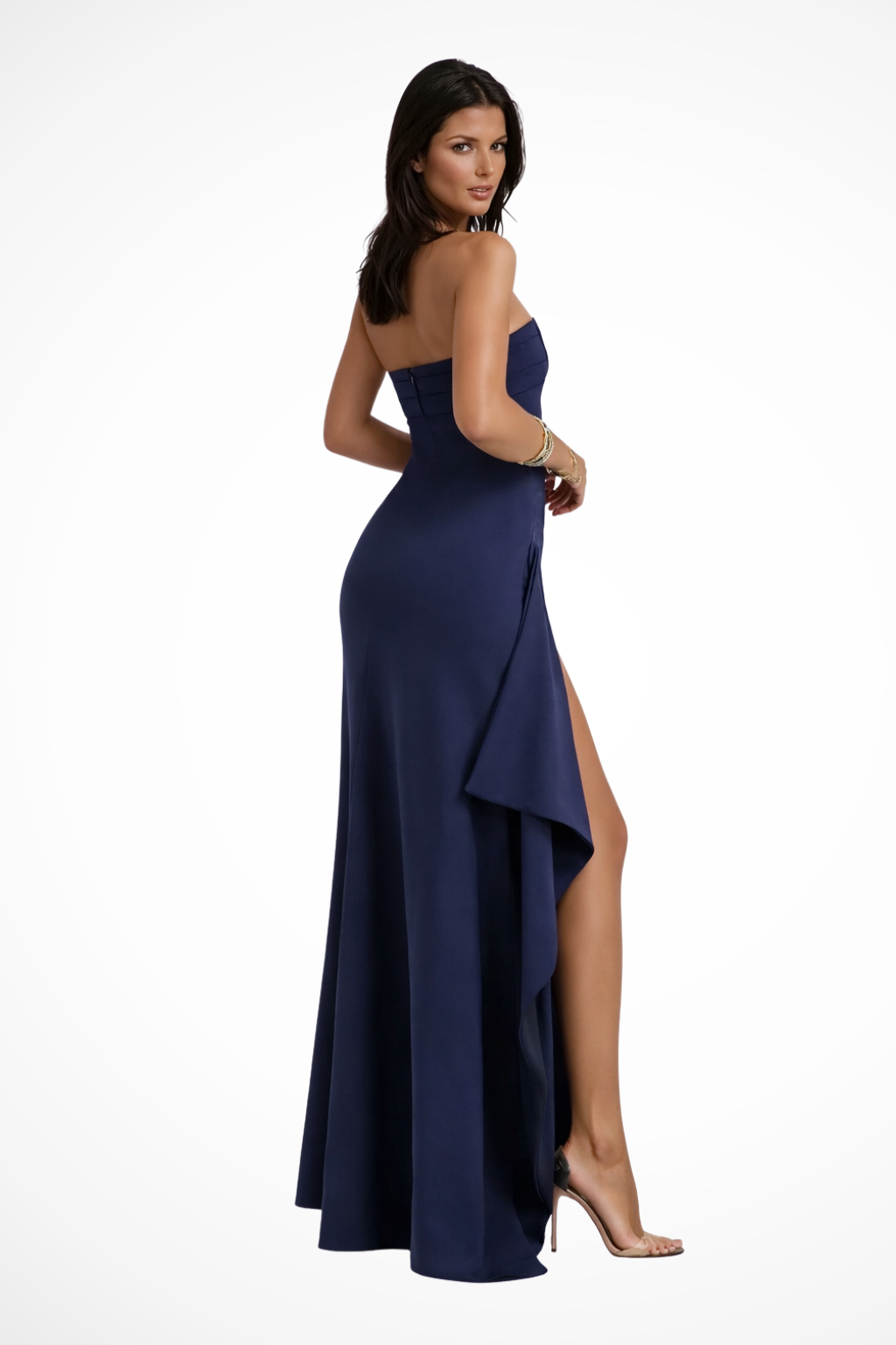 Aurelia | Elegant Strapless Women's Evening Dress – Formal Wedding Guest Maxi Gown 3
