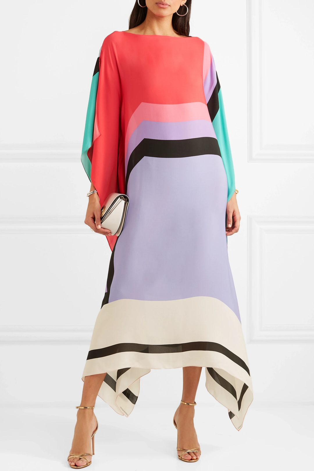 Aurelia | Elegant, Flowing Maxi Dress with Batwing Sleeves for Women 1