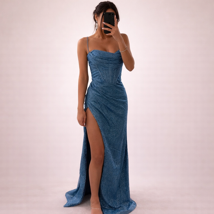 Aurora | Romantic sequined maxi dress 1