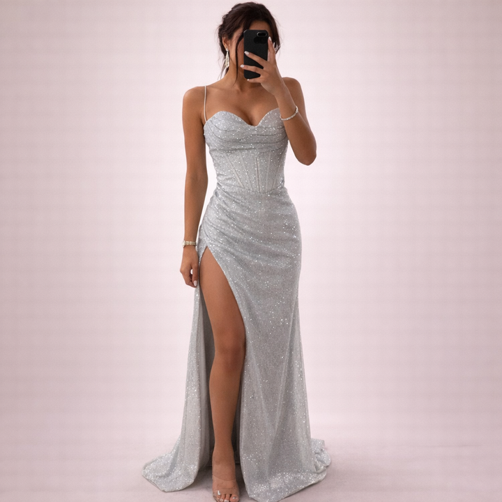Aurora | Romantic sequined maxi dress 3