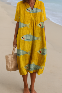Betty | Artistic Flowing Plus Size Women's Dress