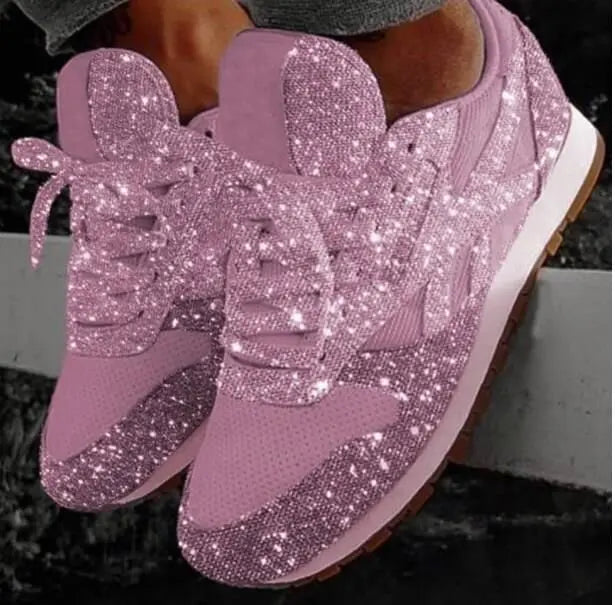 Ava | Sparkling women's glitter sneakers with comfort sole 2