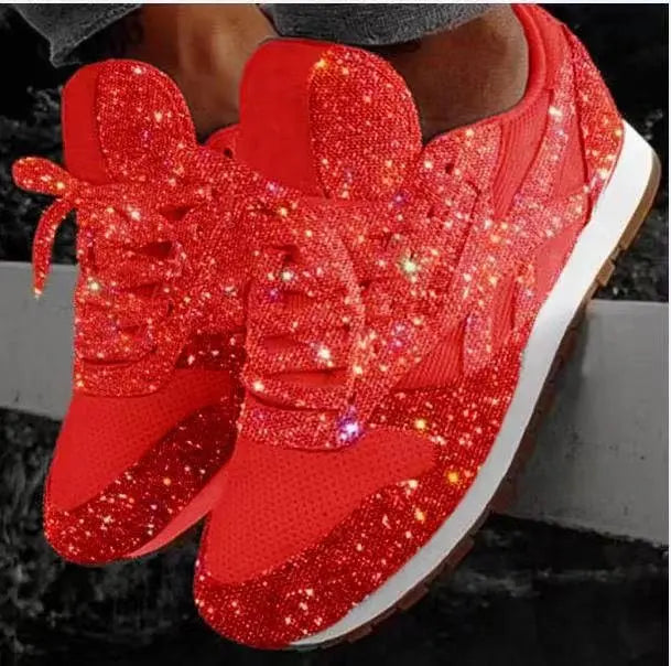 Ava | Sparkling women's glitter sneakers with comfort sole 3