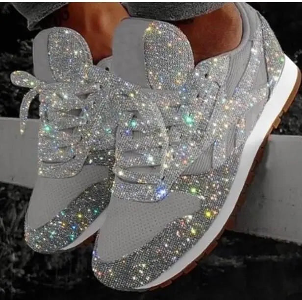 Ava | Sparkling women's glitter sneakers with comfort sole 4