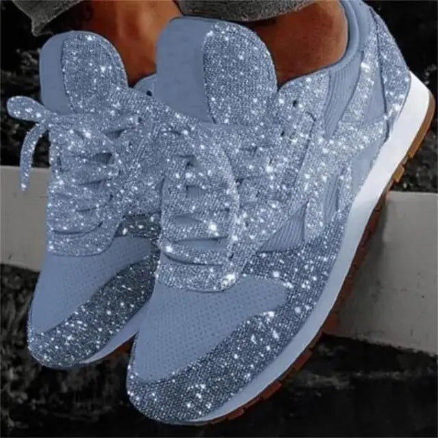 Ava | Sparkling women's glitter sneakers with comfort sole 5