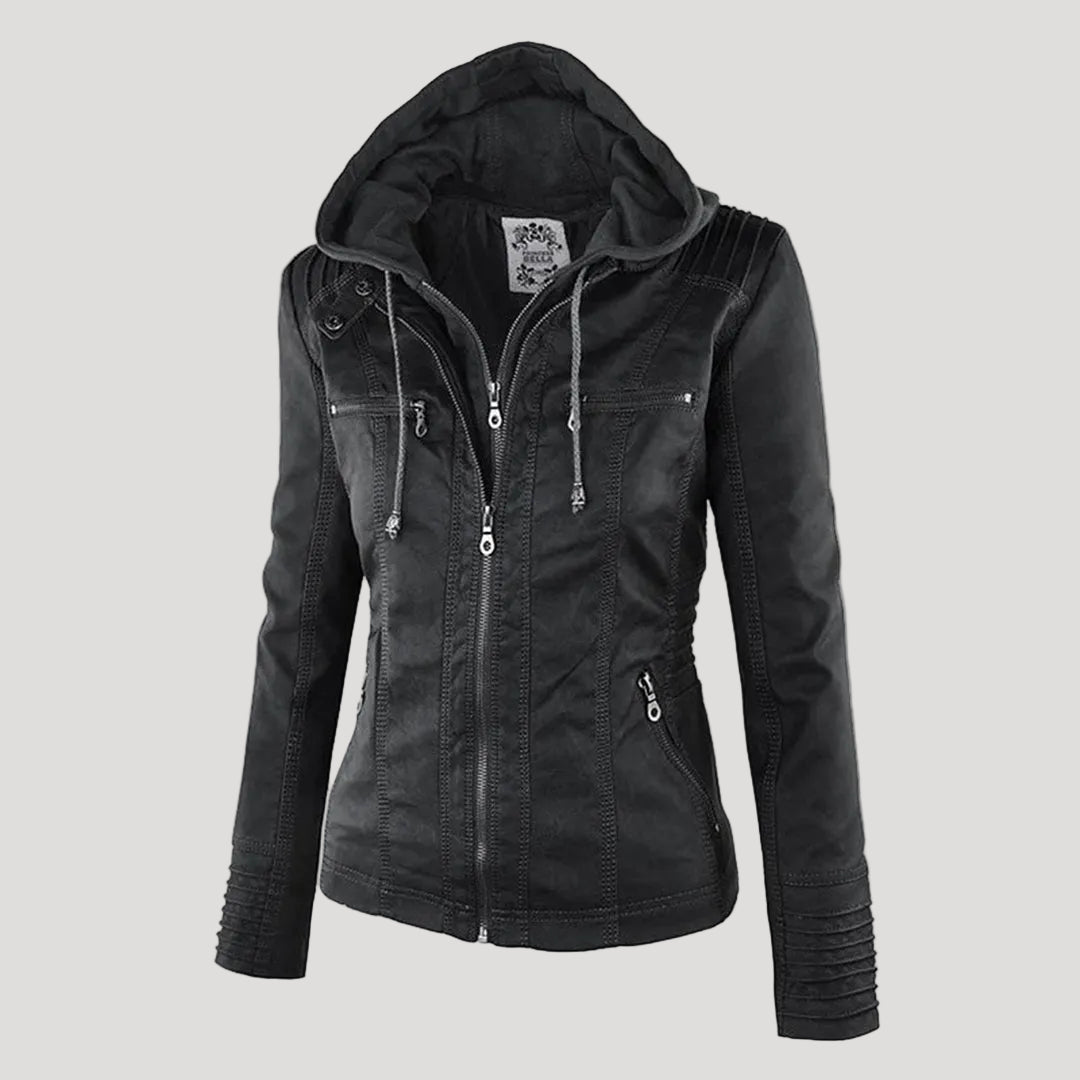 Ava | Stylish weatherproof women's faux leather jacket 0