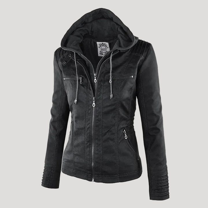 Ava | Stylish weatherproof women's faux leather jacket 0