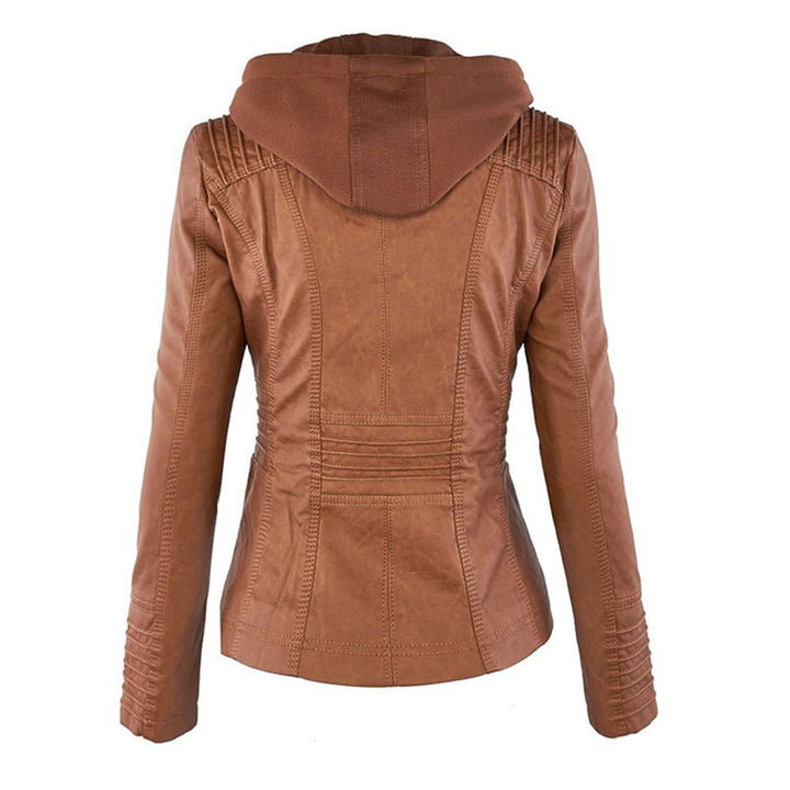 Ava | Stylish weatherproof women's faux leather jacket 8