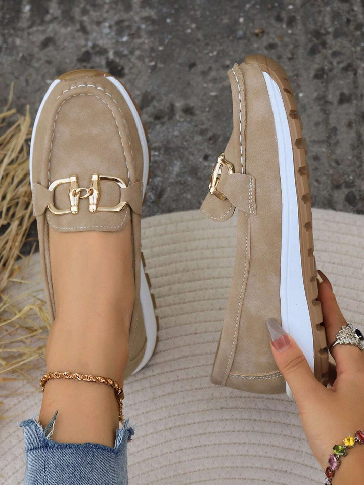 Aveline | Elegant Gold Buckle & Comfortable Women’s Loafers 4