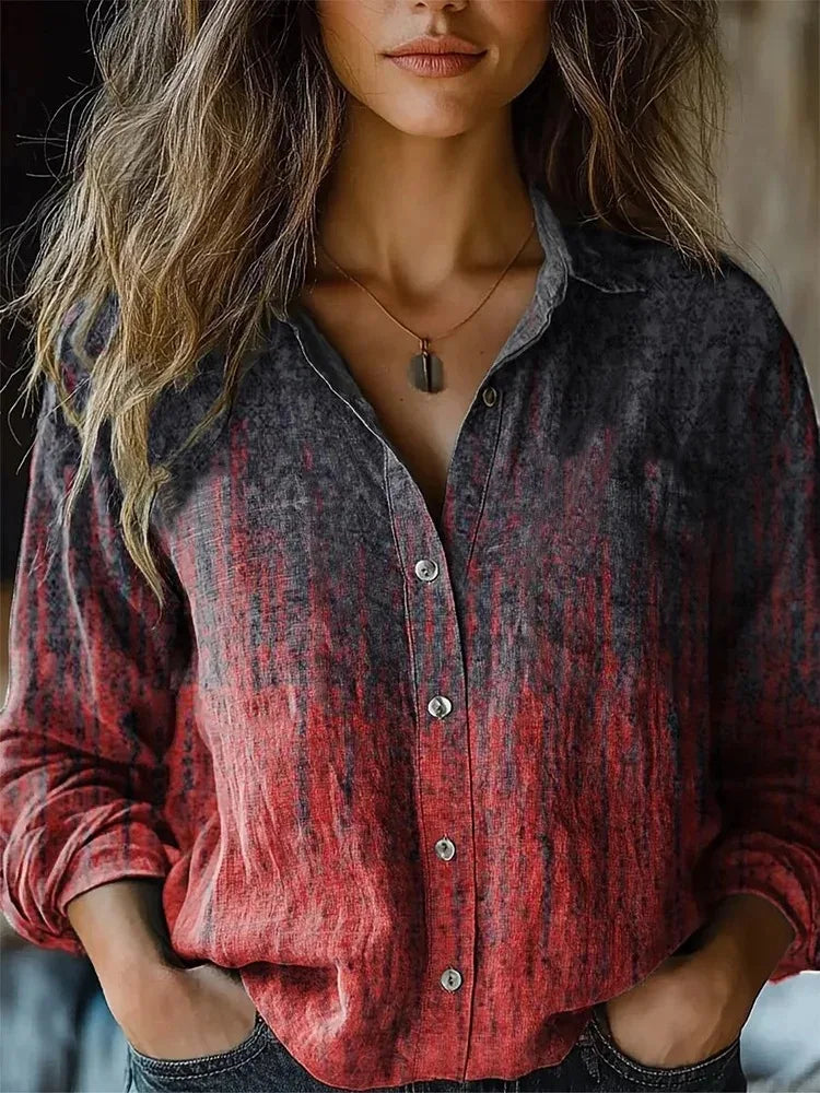 Aveline | Womens Shirt Vintage Floral Print Relaxed Fit Casual Top 5