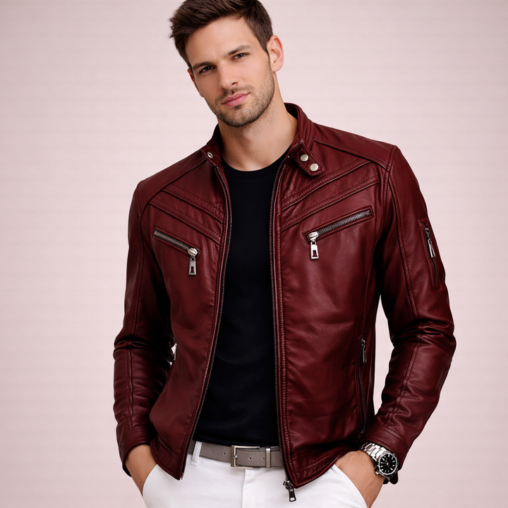 Avery | Men's Leather Jacket – Stylish, Comfortable & Modern Design 4