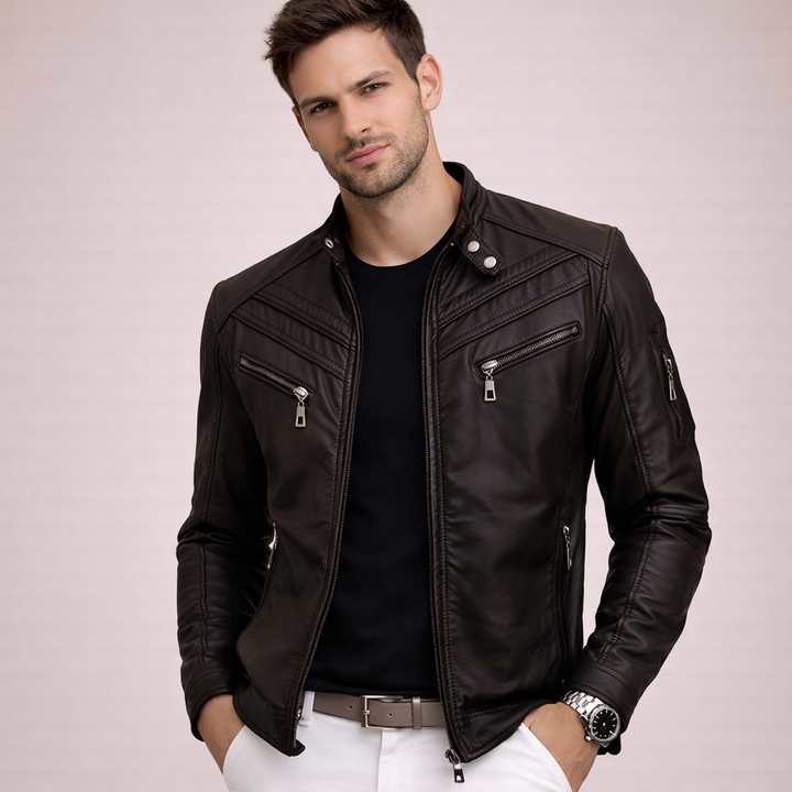 Avery | Men's Leather Jacket – Stylish, Comfortable & Modern Design 5