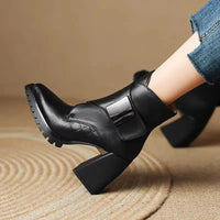 Amelia | Bequeme und elegante Chelsea-Stiefel mit Absatz