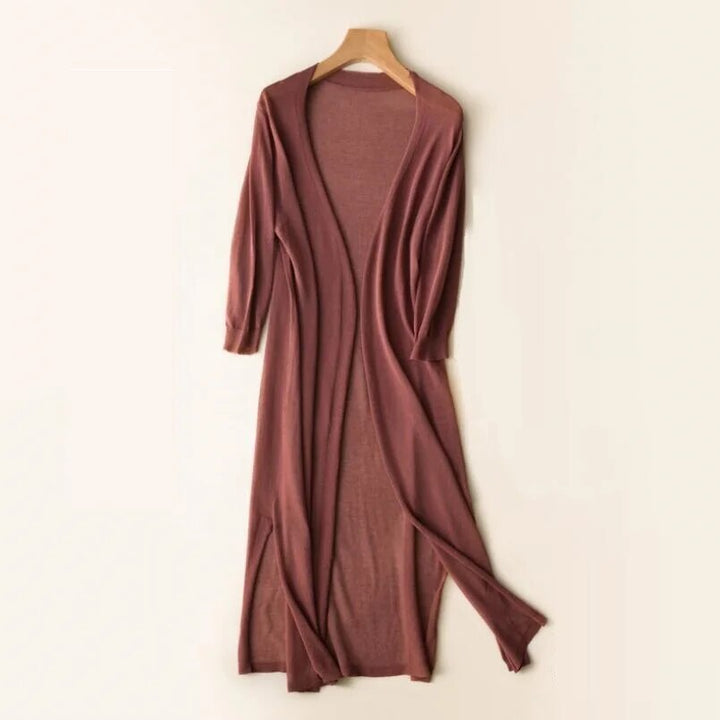 Benthe | Stylish long knitted cardigan 2