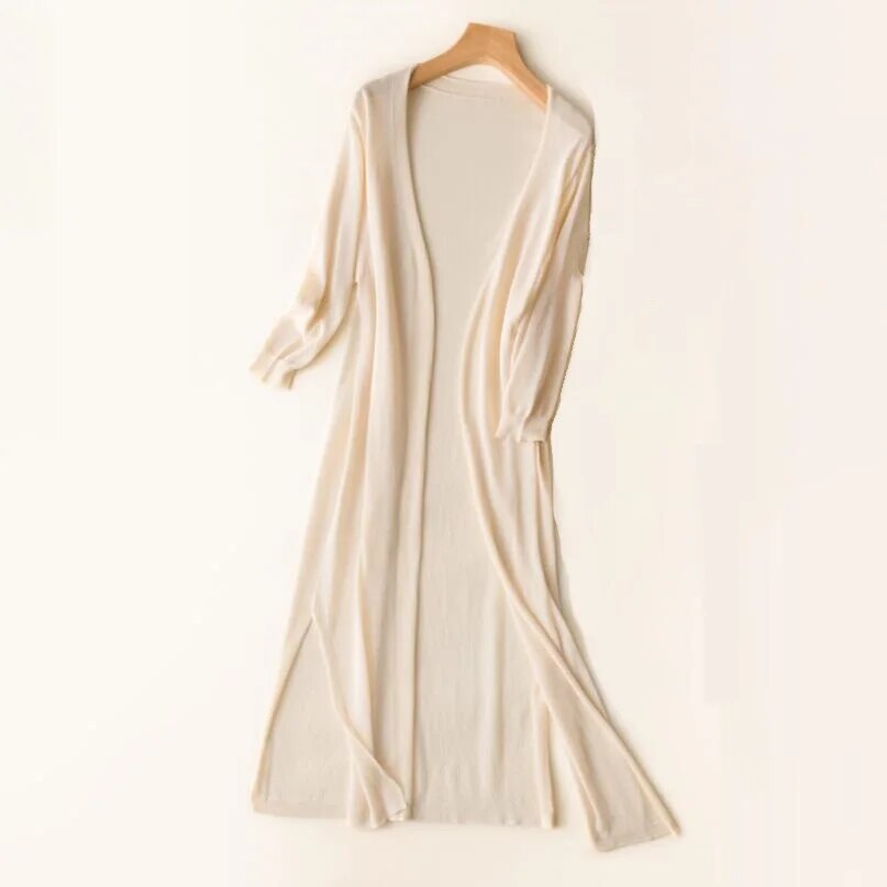 Benthe | Stylish long knitted cardigan 3
