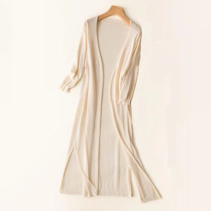Benthe | Stylish long knitted cardigan 3