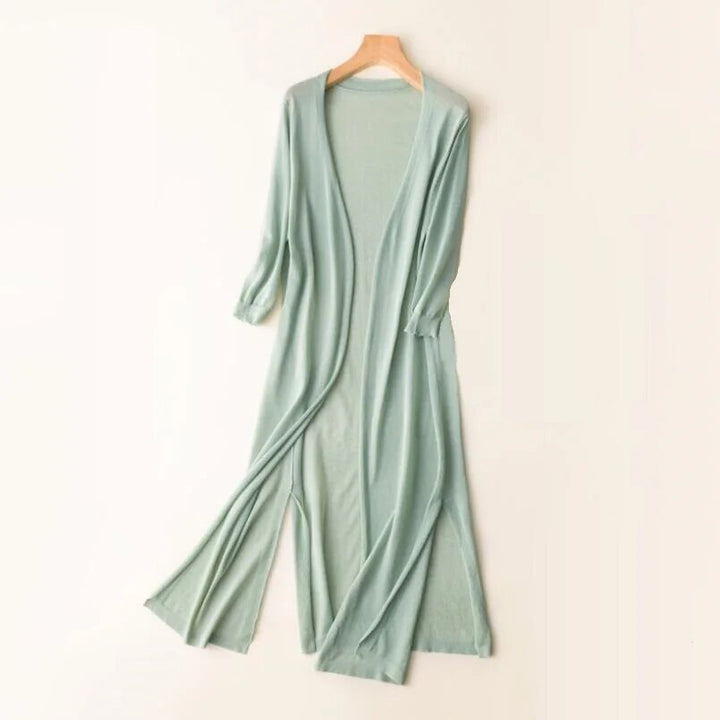 Benthe | Stylish long knitted cardigan 4