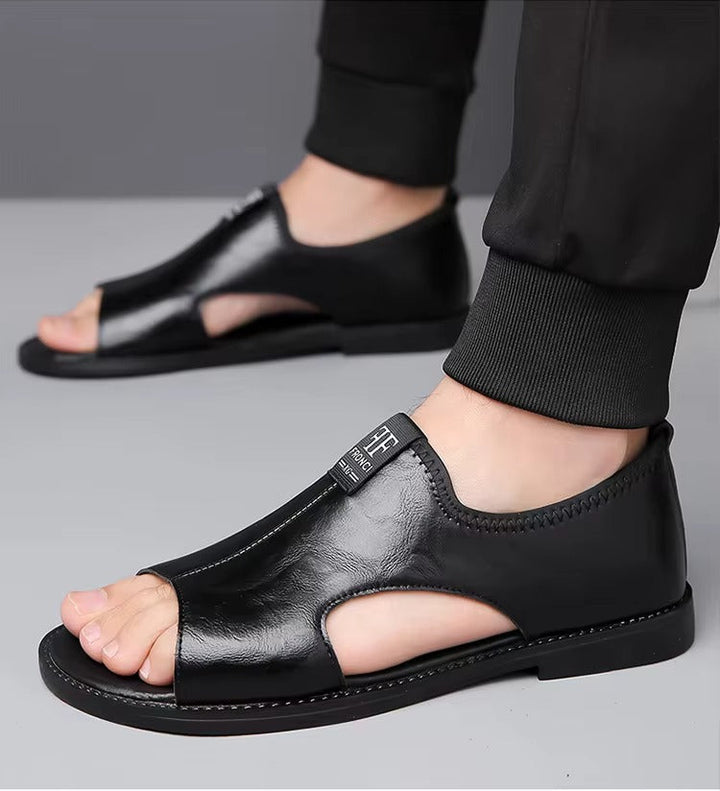 Boris | Comfortable, Breathable & Stylish Men's Leather Sandals 2