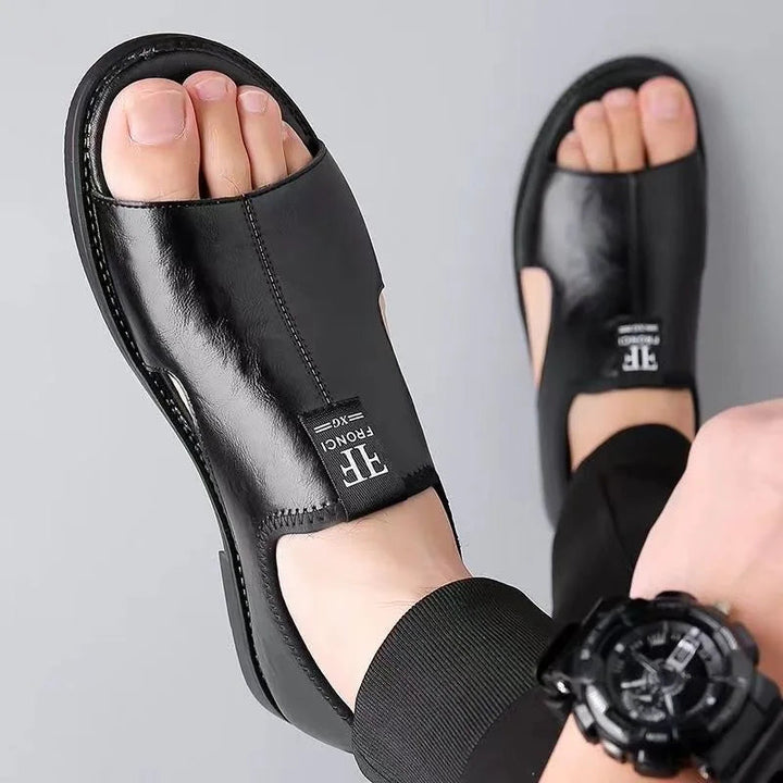 Boris | Comfortable, Breathable & Stylish Men's Leather Sandals 3