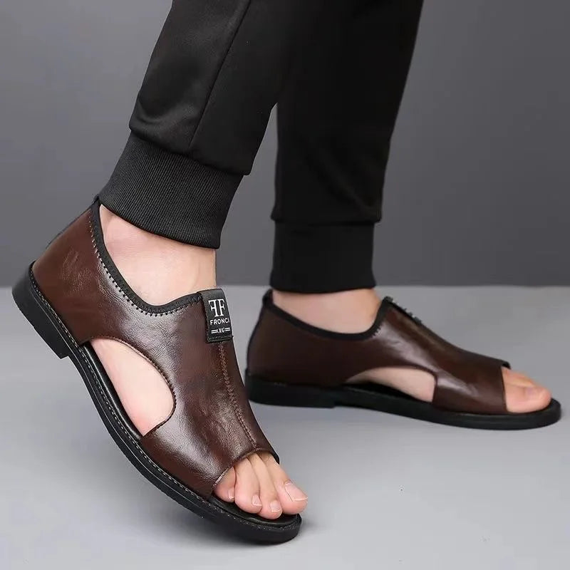 Boris | Comfortable, Breathable & Stylish Men's Leather Sandals 6