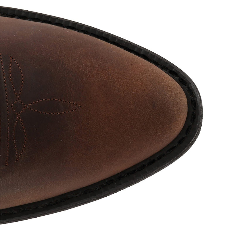 Bramwell | Black Leather Boots Mid-Length Western Durable Comfort Fit 3